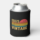 Retro Vintage Zonsondergang 1965 Verjaardag Blikjeskoeler (Blikje Voorkant)