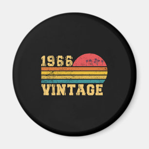 Retro Vintage Zonsondergang 1966 Verjaardag Magneet