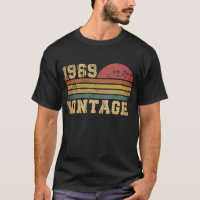 Retro Vintage Zonsondergang 1969 Verjaardag