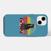 Retro Vintage Zwarte Kat Lekkere Mensen iPhone Hoesje (Achterkant horizontaal)