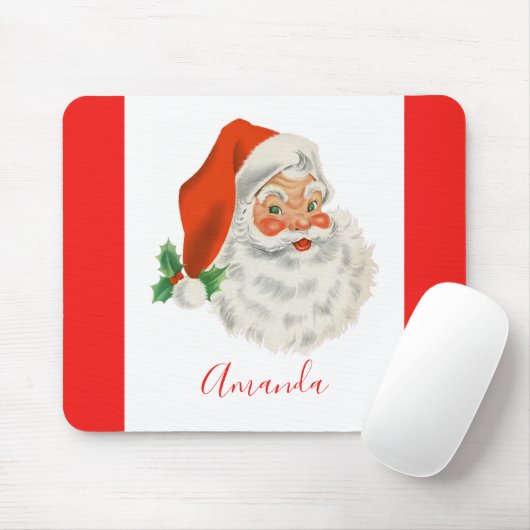 Retro Vintager Santa Claus Muismat (Met muis)