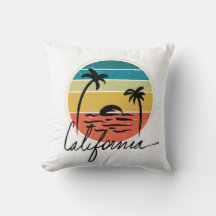 Retro Vintazge zonsondergang op Californische palm