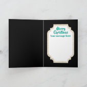 Retro vintonage kerstkatten toevoegen berichtkaart feestdagen kaart (Binnen)