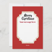 Retro vintonage kerstkatten toevoegen berichtkaart feestdagenkaart (Achterkant)