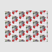 Retro vintonage kerstkatteweefsel tissuepapier (Voorkant)