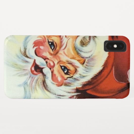 Retro vintonage Kerstman Case-Mate iPhone Case (Achterkant (horizontaal))