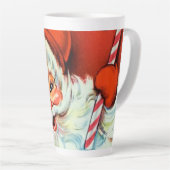 Retro vintonage Kerstman Latte Mok (Rechterhoek)