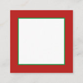 Retro vintonage Kerstman Vierkante Visitekaartje (Achterkant)