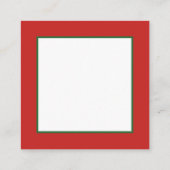 Retro vintonage Kerstman Vierkante Visitekaartje (Achterkant)