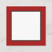 Retro vintonage Kerstman Vierkante Visitekaartje (Achterkant)