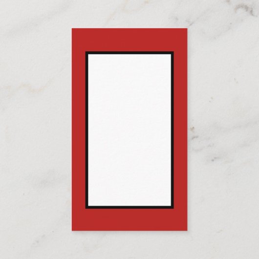 Retro vintonage Kerstmis — bericht toevoegen Visitekaartje (Achterkant)