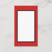 Retro vintonage Kerstmis — bericht toevoegen Visitekaartje (Achterkant)