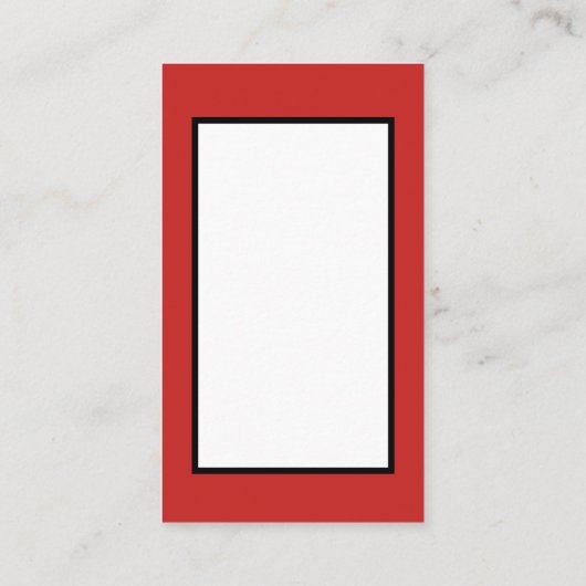 Retro vintonage Kerstmis — bericht toevoegen Visitekaartje (Achterkant)