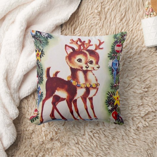 Retro vintonage kerstrenherder decoder kussen (Deken)