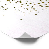 Retro vintonijn kerstrendierentuin op feestdag poster (Hoek)