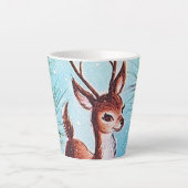 Retro vintonijnrender latte mok (Voorkant)