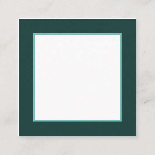 Retro vintonijnrender vierkante visitekaartje (Achterkant)