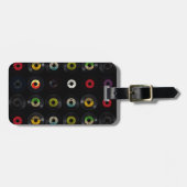 Retro  Vinyl 45 Records Bagagelabel (Voorkant horizontaal)