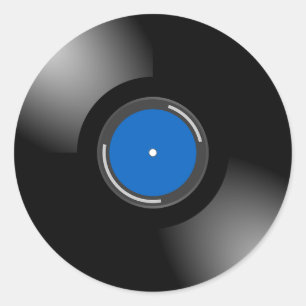 Retro Vinyl Album Record stickers