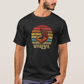 Retro Vinyl Box  Record Player T-shirt