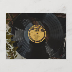 Retro Vinyl bruiloft uitnodiging - Let There Be Lo