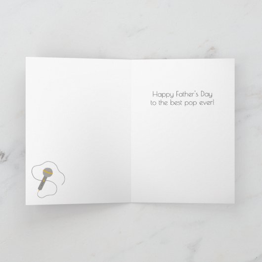 Retro Vinyl Funny Vaderdag Kaart (Binnen)