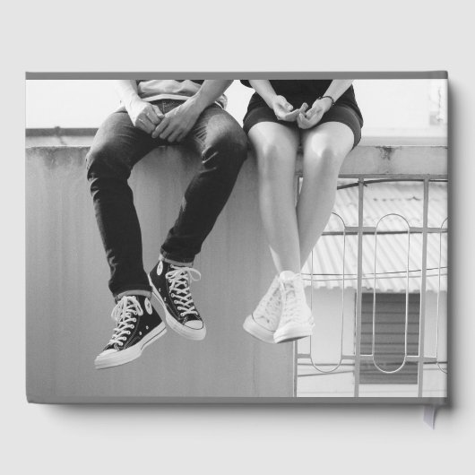 Retro vinyl gastendoekboek gastenboek (Achterkant)