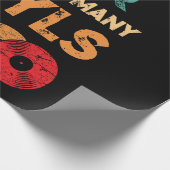 Retro Vinyl LP Record die je nooit kunt hebben Cadeaupapier (Hoek)