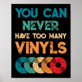 Retro Vinyl LP Record  die je nooit kunt hebben Poster