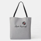 Retro vinyl muziek tote bag (Achterkant)
