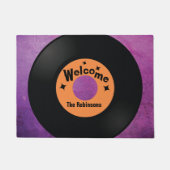 Retro vinyl-muziekopnames deurmat (Voorkant)
