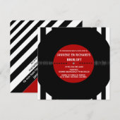 Retro Vinyl Plaat | Moderne Trouw Uitnodiging (Voorkant / Achterkant)