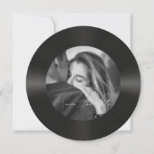 Retro vinyl plat foto trouw  save the date (Voorkant)