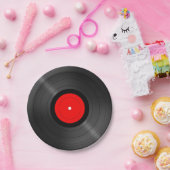Retro Vinyl Plate Papieren Bordje (Feest)
