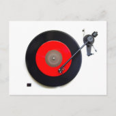Retro Vinyl Platenspeler Briefkaart (Voorkant)