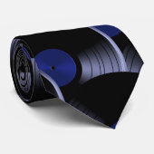Retro Vinyl Platje Popcultuur Heren Das Das (Opgerold)