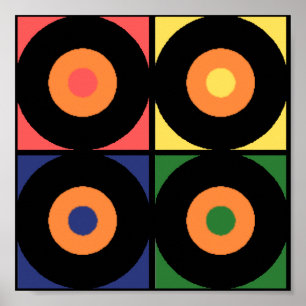 Retro Vinyl Pop Print