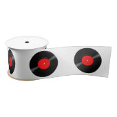 Retro Vinyl Record 3" lint met rood label (Spoel)