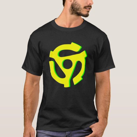 Retro Vinyl Record 45 Rpm Invoegen T-shirt (Voorkant)