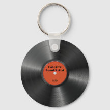 Retro vinyl Record Aangepast, favoriet bandartiest
