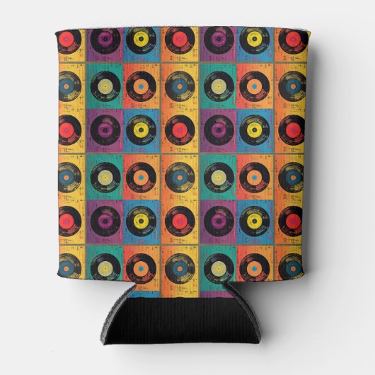 Retro Vinyl Record Album 60s 70s Blikjeskoeler (Voorkant)