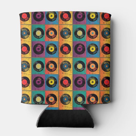 Retro Vinyl Record Album 60s 70s Blikjeskoeler (Achterkant)