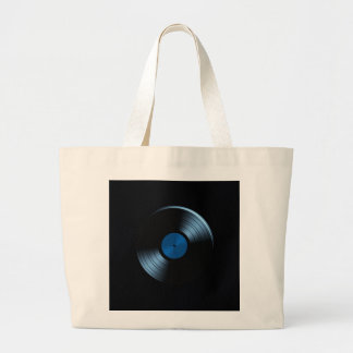 Retro Vinyl Record Album Grote Tote Bag