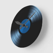 Retro Vinyl Record Album in Blue Ronde Klok (Hoek)