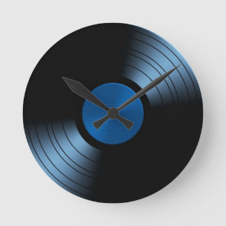Retro Vinyl Record Album in Blue Ronde Klok