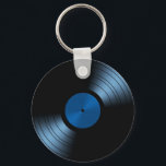 Retro Vinyl Record Album in Blue Sleutelhanger<br><div class="desc">Dit is een geweldige retro vinylplaat album dat ik heb ontworpen. Het brengt ons terug naar de dagen waarop we luisterden naar krasachtige recordalbums op onze stereo's. Dit zou een groot cadeau zijn voor iedereen, voor elke keer als een verjaardag, een feestdag, een huwelijksdag, een bruiloft, wat voor speciale gebeurtenis...</div>