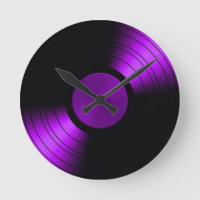 Retro Vinyl Record Album in Paars