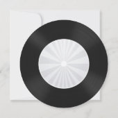 Retro Vinyl Record Birthday Party Invitation Kaart (Achterkant)