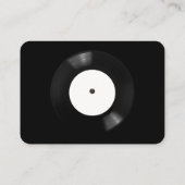 Retro Vinyl Record Bruiloft Hotel Accommodatie Informatiekaartje (Achterkant)