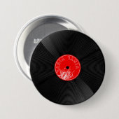 Retro Vinyl Record Button – Cool Realistic Design (Voorkant /achterkant)